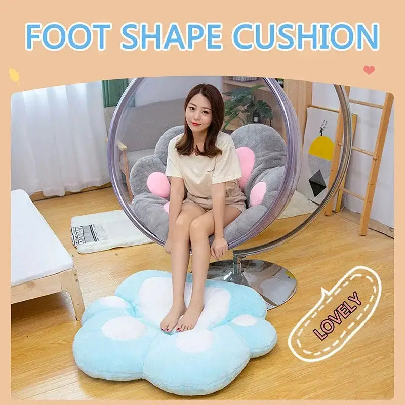 DecorBites™ Cat Paw Chair Cushion: Soft, Cute & Comfortable Sofa Decor Mat