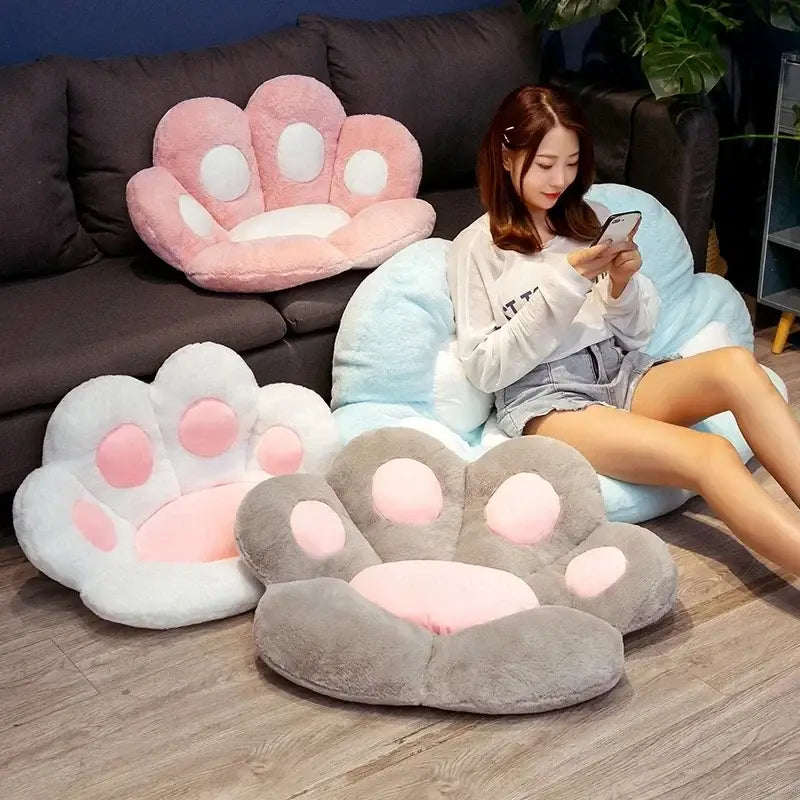 DecorBites™ Cat Paw Chair Cushion: Soft, Cute & Comfortable Sofa Decor Mat