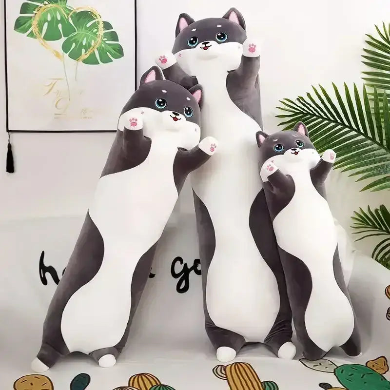 DecorBites™ Husky Side Sleeping Body Pillow - Home Decor & Gift Icon
