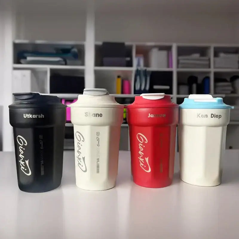 Portable 400ml coffee thermos bottle – kitchen shaker cup