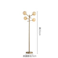 Post-modern gold decorbites glass bubble floor lamp for living room