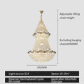 Post-modern luxury crystal chandelier living room light