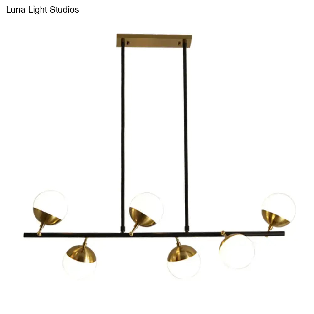Postmodern black & gold island ceiling light kitchen pendant