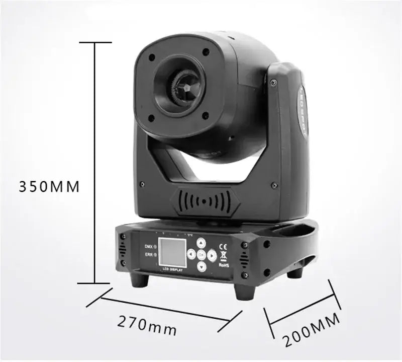 DecorBites™ 120W LED Moving Head Spot Light with Rotatable Prism and Gobo Patterns