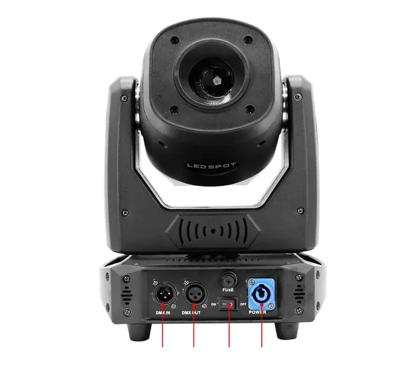 DecorBites™ 120W LED Moving Head Spot Light with Rotatable Prism and Gobo Patterns