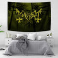 Psychedelic black metal flag banner bedroom silk screen wall art