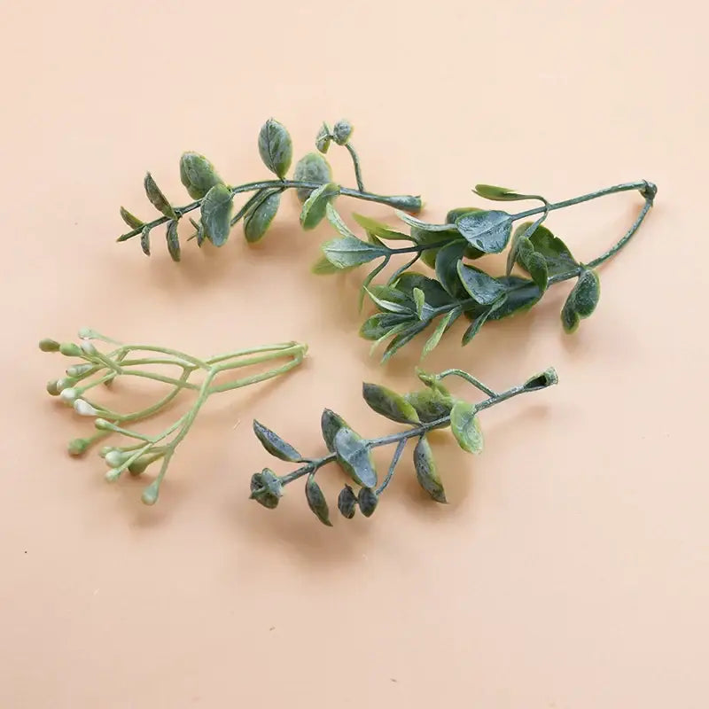 DecorBites™ 10Pcs Plastic Grass Artificial Plants for Home Decor and DIY Gifts Box Decorations