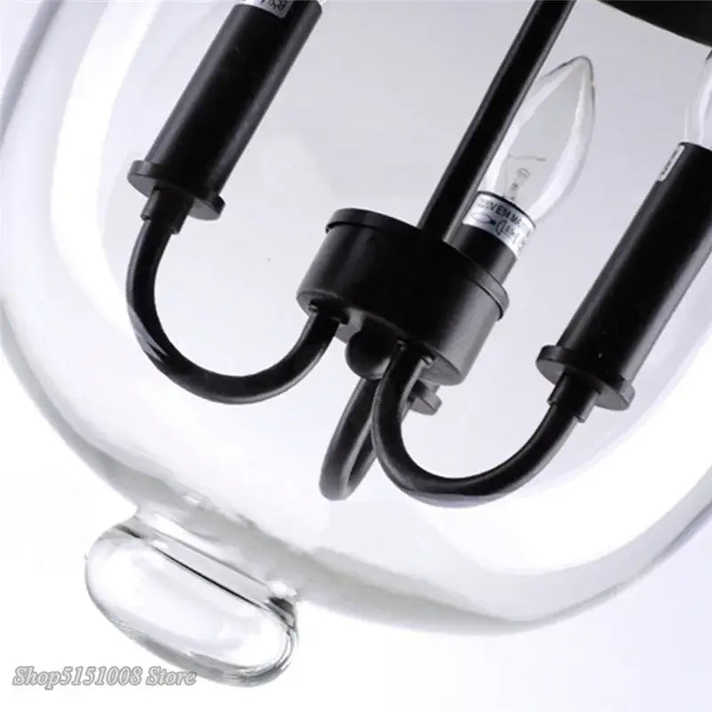 DecorBites™ Glass Bucket Pendant Light: Retro LED Dining Room Fixture