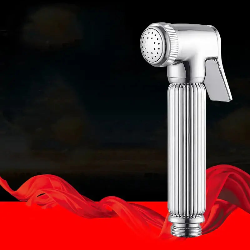 DecorBites™ Brass Chrome Bidet Sprayer Head for Toilet, Pet Shower Spray