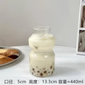 DecorBites™ Borosilicate Glass Cups for Milk, Juice, Tea, Coffee - Heat-resistant & Stylish