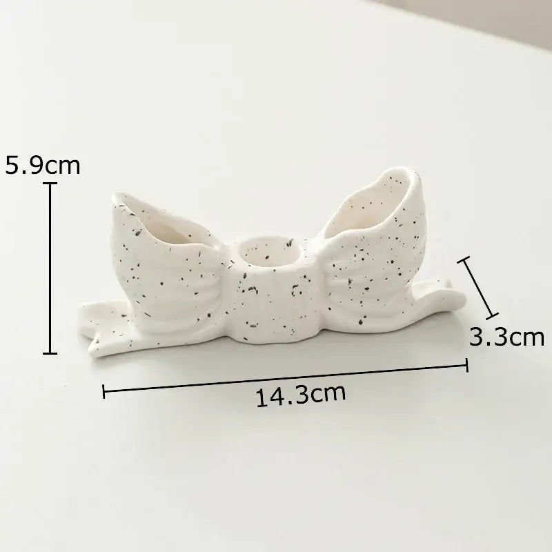 DecorBites™ Bowknot Candle Holder | Desk Decoration, Aroma Diffuser, Home Aroma Container