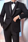 "Rio" Black Tuxedo Jacket Shawl (Separates)