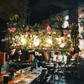 Rustic black floral four heads island lamp – dining room chandelier