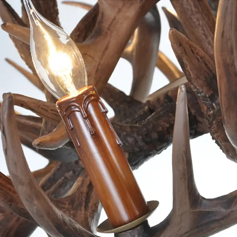 DecorBites™ Antler Pendant Chandelier for Home and Bar Decor - Industrial Deer Horn Fixture