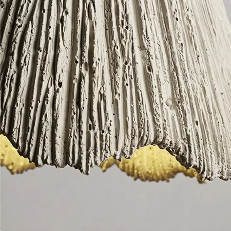 DecorBites™ LED Wall Light Fixture Cement Wood Base Bedside Lamp