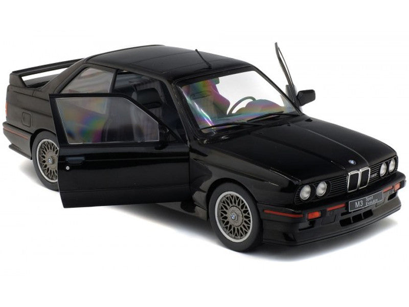 1990 BMW E30 Sport Evo Black 1/18 Diecast Model Car by Solido