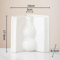 Sculpted book design white ceramic creative flowers desk decoration bedroom