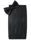 Silk Weave Cummerbund & Bow Tie Set