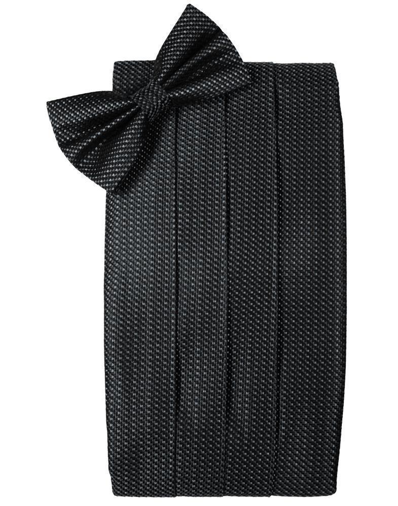Silk Weave Cummerbund & Bow Tie Set