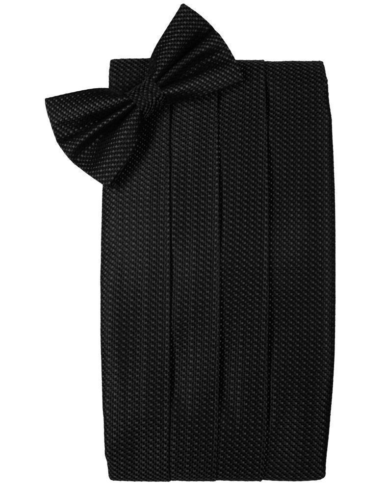 Silk Weave Cummerbund & Bow Tie Set