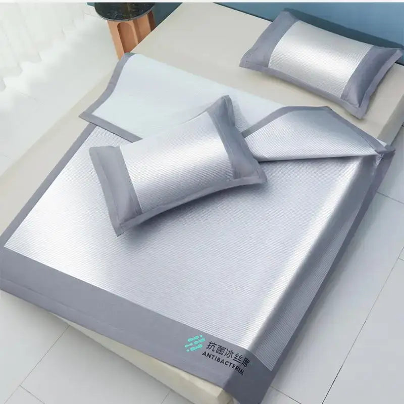 DecorBites™ Cooling Sheet 3-Piece Set for Single Twin Bed - Antibacterial Ice Silk Technology