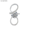 Simple led chrome infinity wall sconce with cut crystal deco bedroom