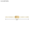 Simple style gold metallic led vanity sconce bedroom wall mounted light