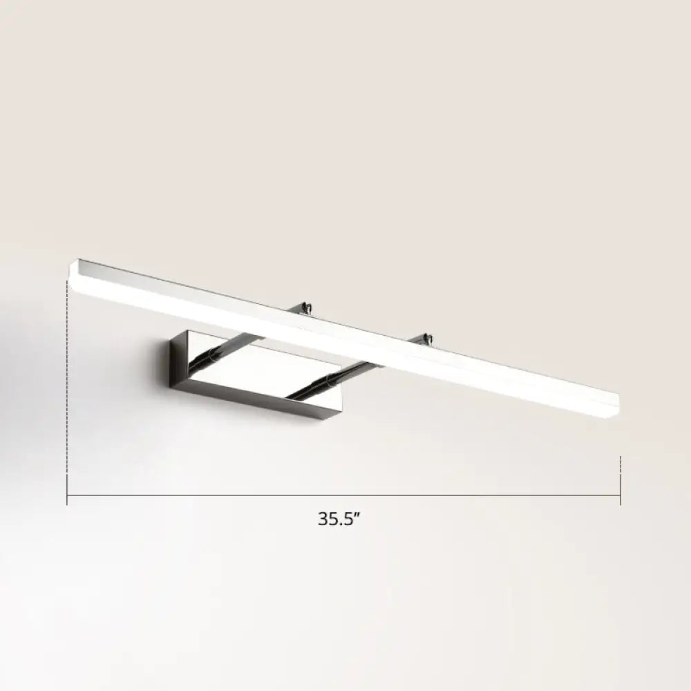 DecorBites™ Sleek Acrylic Bedroom Vanity Light Fixture with Pivoting Bar LED Wall Mount