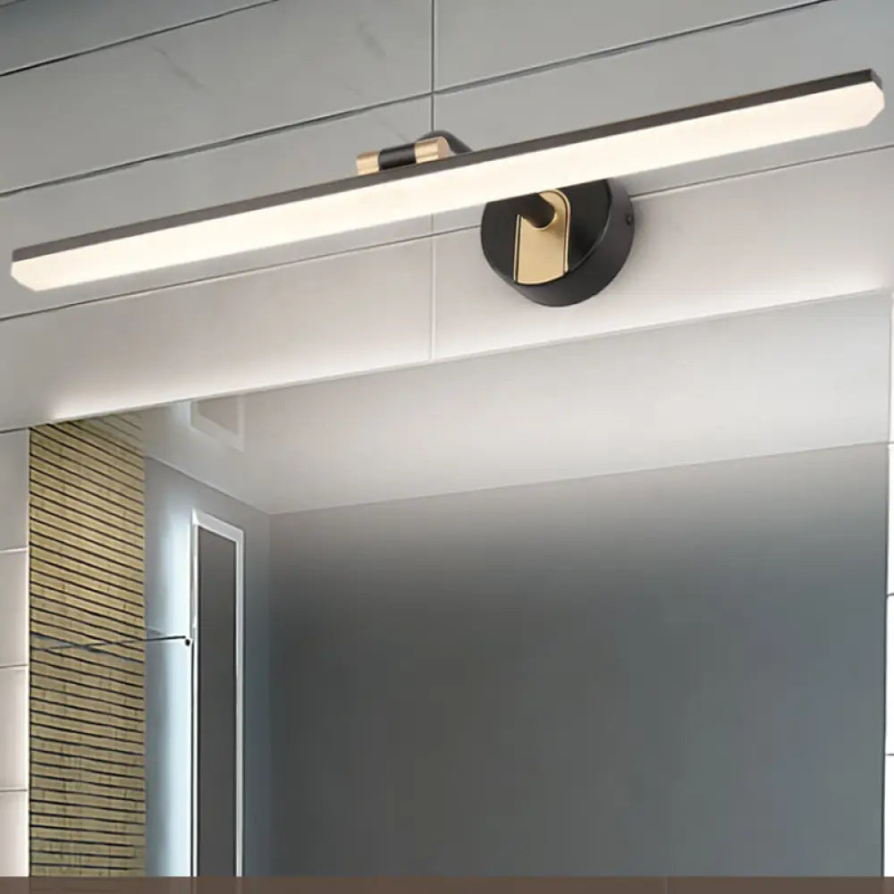 DecorBites™ Sleek LED Vanity Wall Light in Black/Gold for Modern Bathrooms