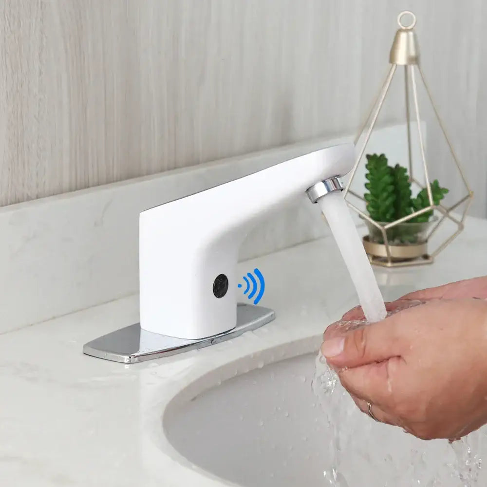 DecorBites™ Automatic Sensor Bathroom Faucet, Solid Brass, Water Saving, Touch-Free Electric Tap