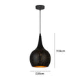 DecorBites™ Black Nordic Industrial Pendant Light Chandelier Retro Decor E27 Dining Kitchen Lamp