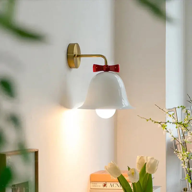 DecorBites™ Bowknot Bell Wall Lamp E27 LED Glass Bedroom Kitchen Island Kids/Princess Room