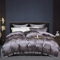 Teal & silver geometric 1000tc egyptian cotton bedding set bedroom