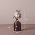 DecorBites™ Bowknot Girl Resin Figurine | Home Room Decor & Wedding Gift