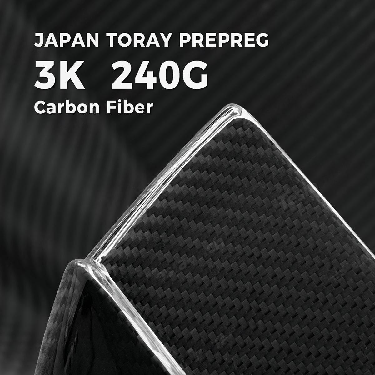 Carbon Fiber Mirror Covers for Model 3 / Y | Juniper Style | 3 Finishes | 3M Adhesive