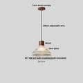 Textured frosted clear glass led pendant light kitchen hanging lamp