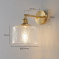 DecorBites™ Green Glass Nordic Wall Sconce LED Light for Bedroom Bathroom Mirror