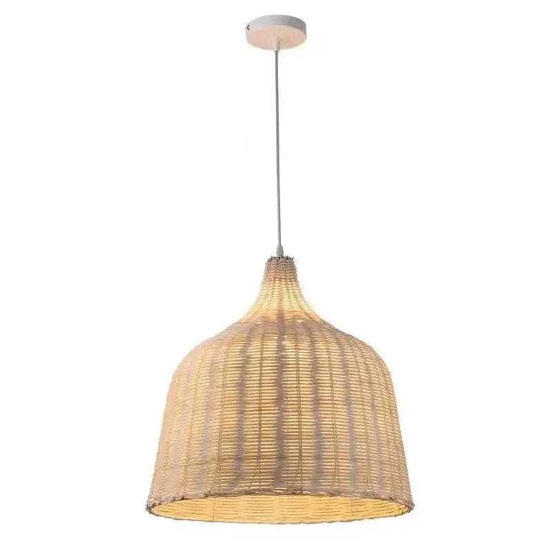 DecorBites™ Bamboo Weaving LED Pendant Lights for Home Decor and Dining Room