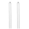 TK3530 - High polished (no plating) Stainless Steel Earrings with No Stone