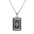 TK546 - High polished (no plating) Stainless Steel Chain Pendant with No Stone