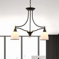 Traditional black & gold pendant light dining room 110v-120v