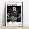 Set of 9 black and white ufc canvas print gym wall decor