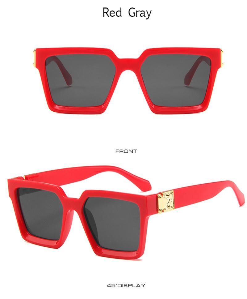 Unisex Polarized Black Summer Sunglasses Classic Style Sunglasses For Men Square Shape Design Eyeglasses For Men/Women Luxury Mirror Retro Style High Quality Glasses For Female