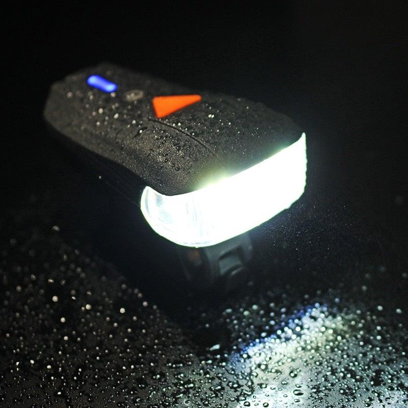 USB Rechargeable Headlight USB Flashlight Bike Bicycle 2LEDs 5modes Smart Sensor Super Bright Bike Light Front And Back Night Riding Spot lamp Electric Car Front Torch For Adults Kids Men Women