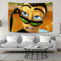 DecorBites™ Bee Movie Meme Tapestry Art Wall Hanging Decor for Living Room