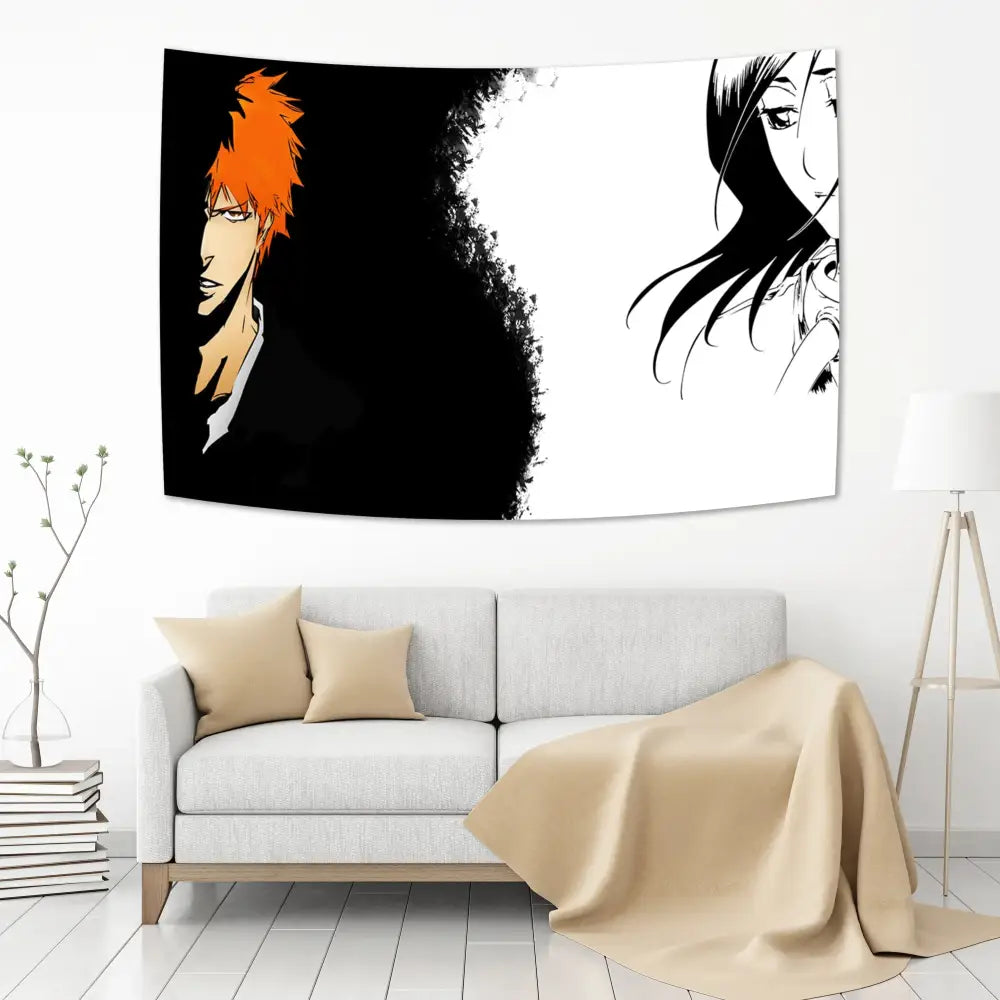DecorBites™ Bleach Japan Anime Tapestry Wall Decoration Witchcraft Hippie Wall Hanging