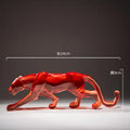 Vibrant glitter animal sculptures – living room leopard cheetah decor