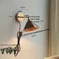 Vintage brass and amber glass wall lamp bedroom scalloped sconce