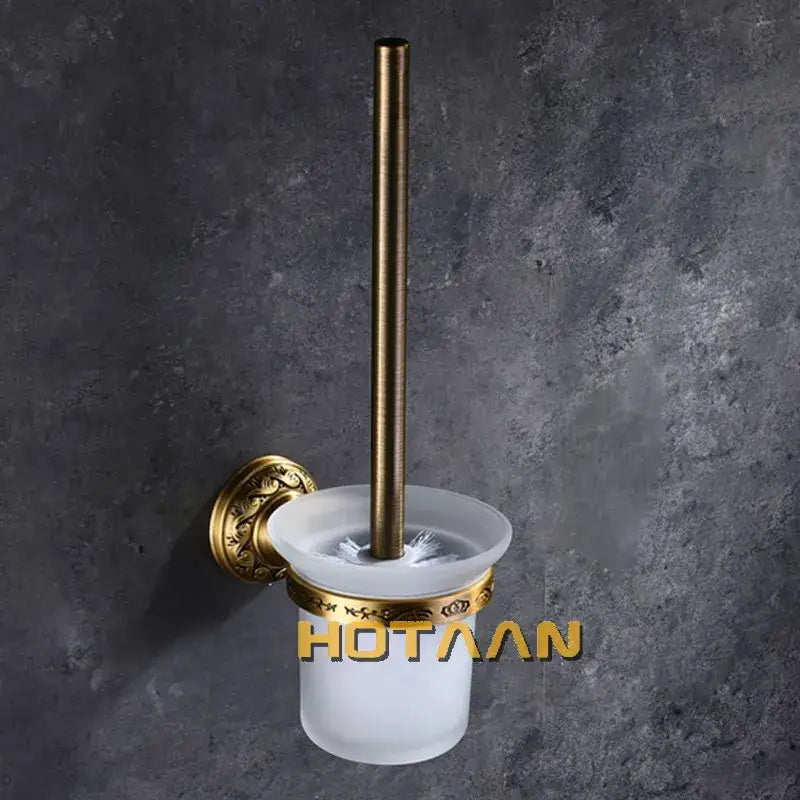 Vintage brass bathroom accessories set ornate bathroom hardware