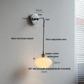 DecorBites™ Ceramic LED Wall Lamp with Pull Chain Switch, Adjustable Stair Light Sconce